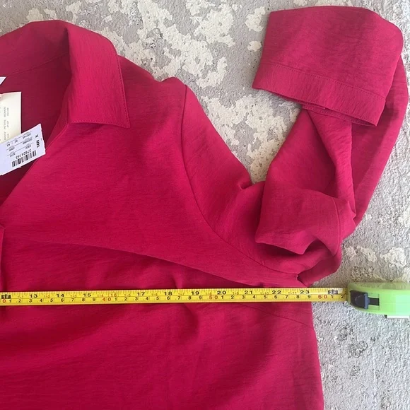 NWT CJ Banks size X 14W red blouse. - Picture 12 of 15
